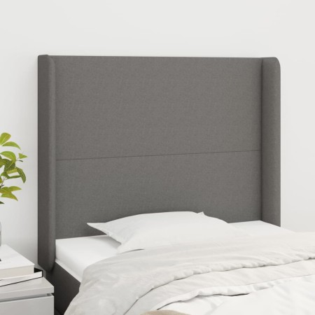 Kopfteil mit dunkelgrauen Stoffohren 83x16x118/128 cm von vidaXL, Kopf- und Fußteile - Ref: Foro24-3119275, Preis: 75,01 €, R...
