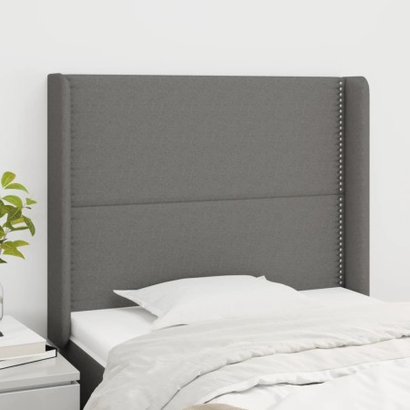 Kopfteil mit dunkelgrauen Stoffohren 83x16x118/128 cm von vidaXL, Kopf- und Fußteile - Ref: Foro24-3119415, Preis: 63,75 €, R...