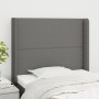 Kopfteil mit dunkelgrauen Stoffohren 83x16x118/128 cm von vidaXL, Kopf- und Fußteile - Ref: Foro24-3119415, Preis: 63,75 €, R...