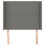 Kopfteil mit dunkelgrauen Stoffohren 83x16x118/128 cm von vidaXL, Kopf- und Fußteile - Ref: Foro24-3119415, Preis: 63,75 €, R...