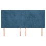 Headboard with dark blue velvet ears 203x16x118/128 cm by vidaXL, Headboards and footboards - Ref: Foro24-3119370, Price: 134...