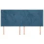 Kopfteil mit dunkelblauen Samtohren 203x16x118/128 cm von vidaXL, Kopf- und Fußteile - Ref: Foro24-3119370, Preis: 133,06 €, ...