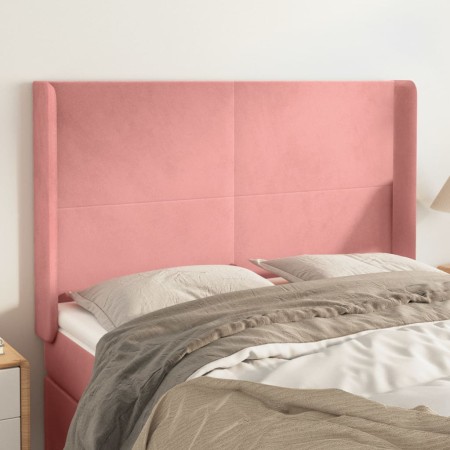 Kopfteil mit rosa Samtohren 147x16x118/128 cm von vidaXL, Kopf- und Fußteile - Ref: Foro24-3119353, Preis: 135,12 €, Rabatt: %