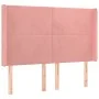 Headboard with pink velvet ears 147x16x118/128 cm by vidaXL, Headboards and footboards - Ref: Foro24-3119353, Price: 131,91 €...