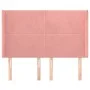 Headboard with pink velvet ears 147x16x118/128 cm by vidaXL, Headboards and footboards - Ref: Foro24-3119353, Price: 131,91 €...