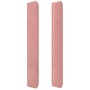 Headboard with pink velvet ears 147x16x118/128 cm by vidaXL, Headboards and footboards - Ref: Foro24-3119353, Price: 135,02 €...