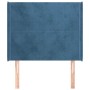 Kopfteil mit dunkelblauen Samtohren 93x16x118/128 cm von vidaXL, Kopf- und Fußteile - Ref: Foro24-3119340, Preis: 72,56 €, Ra...