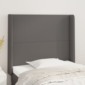 Kopfteil mit Ohren, graues Kunstleder, 103 x 16 x 118/128 cm von vidaXL, Kopf- und Fußteile - Ref: Foro24-3119388, Preis: 80,...