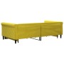 Sofá cama nido con cajones terciopelo amarillo 100x200 cm