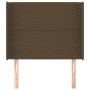 Kopfteil mit dunkelbraunen Stoffohren 103x16x118/128 cm von vidaXL, Kopf- und Fußteile - Ref: Foro24-3119433, Preis: 61,93 €,...