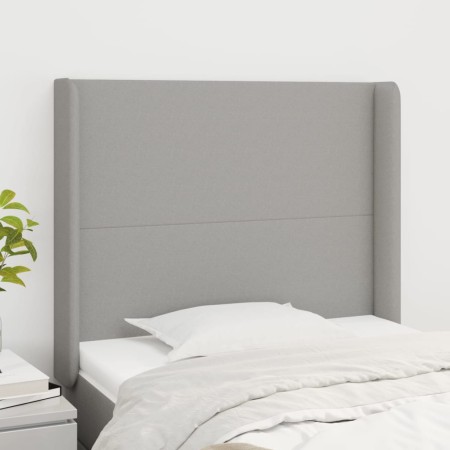 Kopfteil mit hellgrauen Stoffohren 103x16x118/128 cm von vidaXL, Kopf- und Fußteile - Ref: Foro24-3119290, Preis: 71,60 €, Ra...