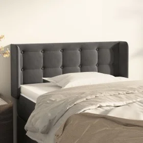 Dunkelgraues Samtkopfteil 103x16x78/88 cm von vidaXL, Kopf- und Fußteile - Ref: Foro24-3119245, Preis: 46,80 €, Rabatt: %