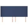 Cabecero con orejas de tela azul 183x16x118/128 cm de vidaXL, Cabeceros y pies de cama - Ref: Foro24-3119320, Precio: 113,56 ...