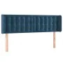 Dunkelblaues Samtkopfteil 147x16x78/88 cm von vidaXL, Kopf- und Fußteile - Ref: Foro24-3119254, Preis: 65,76 €, Rabatt: %