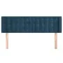 Dunkelblaues Samtkopfteil 147x16x78/88 cm von vidaXL, Kopf- und Fußteile - Ref: Foro24-3119254, Preis: 65,76 €, Rabatt: %
