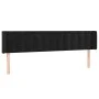 Kopfteil aus schwarzem Samt, 183 x 16 x 78/88 cm von vidaXL, Kopf- und Fußteile - Ref: Foro24-3119264, Preis: 75,21 €, Rabatt: %