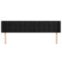 Cabecero de terciopelo negro 183x16x78/88 cm de vidaXL, Cabeceros y pies de cama - Ref: Foro24-3119264, Precio: 70,26 €, Desc...