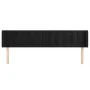 Cabecero de terciopelo negro 183x16x78/88 cm de vidaXL, Cabeceros y pies de cama - Ref: Foro24-3119264, Precio: 75,19 €, Desc...