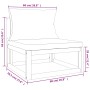 Gartenmöbel-Set 3-teilig aus Massivholz und hellgrauen Kissen von vidaXL, Gartensets - Ref: Foro24-3155283, Preis: 360,91 €, ...