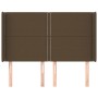 Headboard with light gray fabric ears 147x16x118/128 cm by vidaXL, Headboards and footboards - Ref: Foro24-3119441, Price: 97...