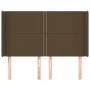 Headboard with light gray fabric ears 147x16x118/128 cm by vidaXL, Headboards and footboards - Ref: Foro24-3119441, Price: 96...