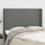 Kopfteil mit dunkelgrauen Stoffohren 147x16x118/128 cm von vidaXL, Kopf- und Fußteile - Ref: Foro24-3119299, Preis: 125,51 €,...