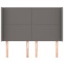 Headboard with ears gray synthetic leather 147x16x118/128cm by vidaXL, Headboards and footboards - Ref: Foro24-3119394, Price...