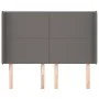 Headboard with ears gray synthetic leather 147x16x118/128cm by vidaXL, Headboards and footboards - Ref: Foro24-3119394, Price...
