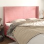 Kopfteil mit rosa Samtohren 163x16x118/128 cm von vidaXL, Kopf- und Fußteile - Ref: Foro24-3119359, Preis: 130,53 €, Rabatt: %