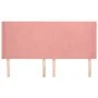 Headboard with pink velvet ears 163x16x118/128 cm by vidaXL, Headboards and footboards - Ref: Foro24-3119359, Price: 120,75 €...