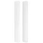 Headboard with white synthetic leather ears 93x16x118/128 cm by vidaXL, Headboards and footboards - Ref: Foro24-3119379, Pric...
