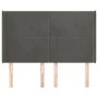 Headboard with dark gray velvet ears 147x16x118/128 cm by vidaXL, Headboards and footboards - Ref: Foro24-3119349, Price: 115...