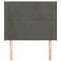 Kopfteil mit dunkelgrauen Samtohren 103x16x118/128 cm von vidaXL, Kopf- und Fußteile - Ref: Foro24-3119483, Preis: 62,70 €, R...