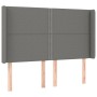 Kopfteil mit dunkelgrauen Stoffohren 147x16x118/128 cm von vidaXL, Kopf- und Fußteile - Ref: Foro24-3119439, Preis: 98,70 €, ...