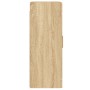 Armarios de pared 2 uds madera de ingeniería roble Sonoma