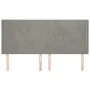 Headboard with light gray velvet ears 163x16x118/128 cm by vidaXL, Headboards and footboards - Ref: Foro24-3119354, Price: 11...