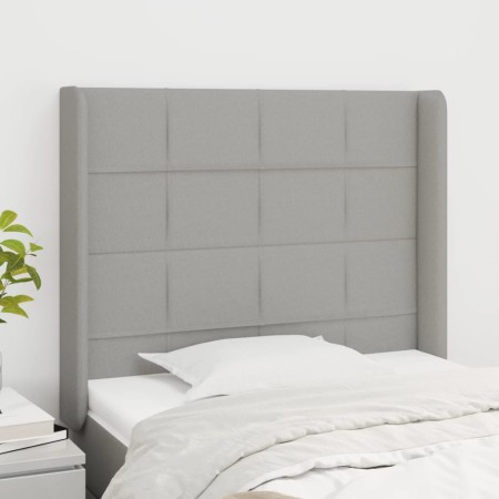 Kopfteil mit hellgrauen Stoffohren 93x16x118/128 cm von vidaXL, Kopf- und Fußteile - Ref: Foro24-3119562, Preis: 69,84 €, Rab...