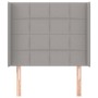Kopfteil mit hellgrauen Stoffohren 93x16x118/128 cm von vidaXL, Kopf- und Fußteile - Ref: Foro24-3119562, Preis: 69,84 €, Rab...