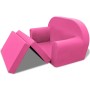 Sillón flip-out para niños rosa