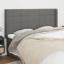 Kopfteil mit dunkelgrauen Stoffohren 163x16x118/128 cm von vidaXL, Kopf- und Fußteile - Ref: Foro24-3119587, Preis: 127,30 €,...
