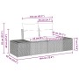 Conjunto de sofá de jardín con cojín 10 pcs Gris Poliratán