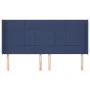 Headboard with blue fabric ears 183x16x118/128 cm by vidaXL, Headboards and footboards - Ref: Foro24-3119600, Price: 115,25 €...