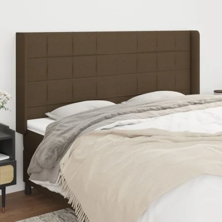Kopfteil mit dunkelbraunen Stoffohren 183x16x118/128 cm von vidaXL, Kopf- und Fußteile - Ref: Foro24-3119597, Preis: 121,29 €...