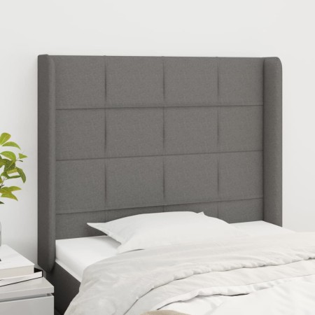 Kopfteil mit dunkelgrauen Stoffohren 83x16x118/128 cm von vidaXL, Kopf- und Fußteile - Ref: Foro24-3119555, Preis: 72,82 €, R...