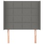 Kopfteil mit dunkelgrauen Stoffohren 83x16x118/128 cm von vidaXL, Kopf- und Fußteile - Ref: Foro24-3119555, Preis: 72,82 €, R...