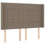 Headboard with ears in taupe gray fabric 147x16x118/128 cm by vidaXL, Headboards and footboards - Ref: Foro24-3119582, Price:...