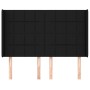 Headboard with black fabric ears 147x16x118/128 cm by vidaXL, Headboards and footboards - Ref: Foro24-3119580, Price: 125,11 ...