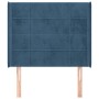 Kopfteil mit dunkelblauen Samtohren 93x16x118/128 cm von vidaXL, Kopf- und Fußteile - Ref: Foro24-3119620, Preis: 86,22 €, Ra...