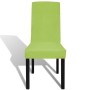 Funda para silla elástica recta 4 unidades verde