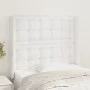 Kopfteil mit Ohren aus weißem Kunstleder, 93 x 16 x 118/128 cm von vidaXL, Kopf- und Fußteile - Ref: Foro24-3119659, Preis: 7...